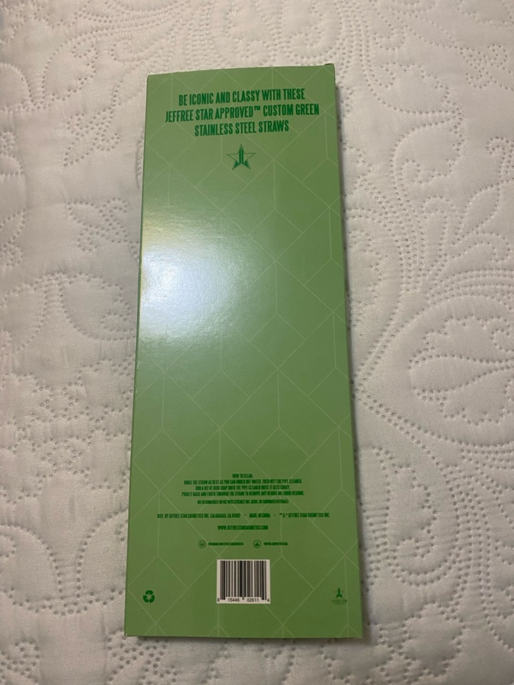 Jeffree Star Custom Green Stainless Steel Straw Set - Picture 6 of 8